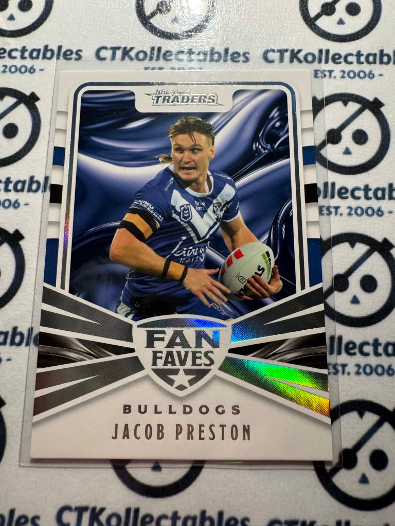 2025 NRL Traders Fan Faves FF 09 / 51 Bulldogs Jacob Preston