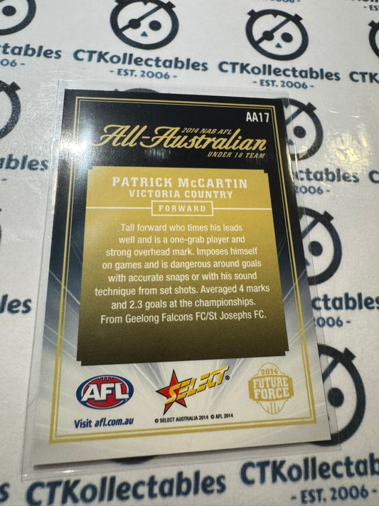 2014 Select AFL Future Force Patrick McCartin All Australian #AA17