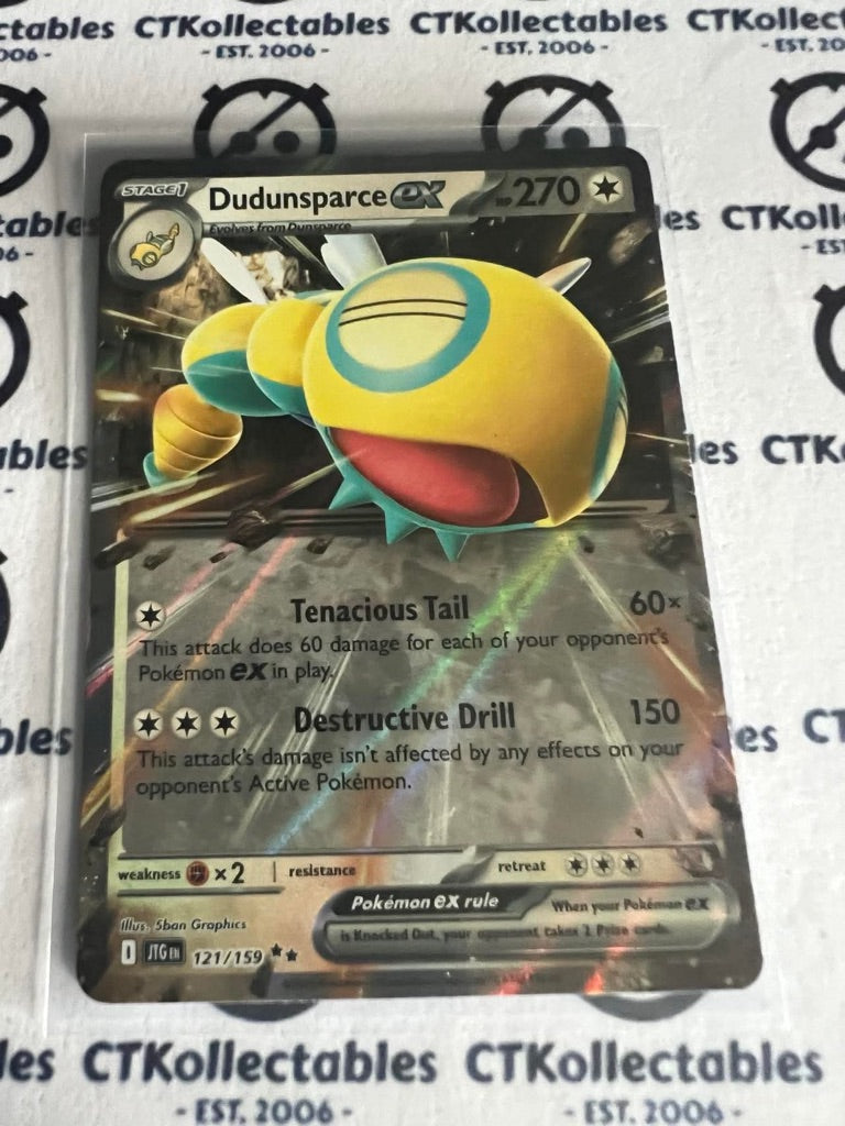 Dudunsparce EX Double Rare #121/159 Journey Together Pokemon Card TCG