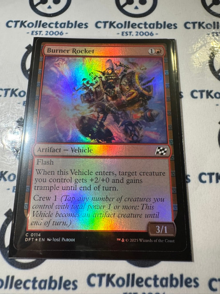 2025 Magic The Gathering AETHERDRIFT  Burner Rocket # C 0114 Foil