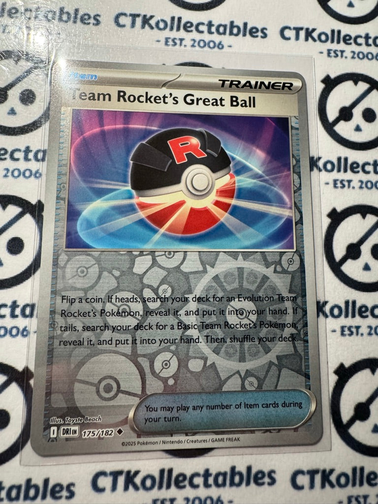 Team Rocket's Great Ball Scarlet & Violet Destined Rivals #175/182 Reverse Holo