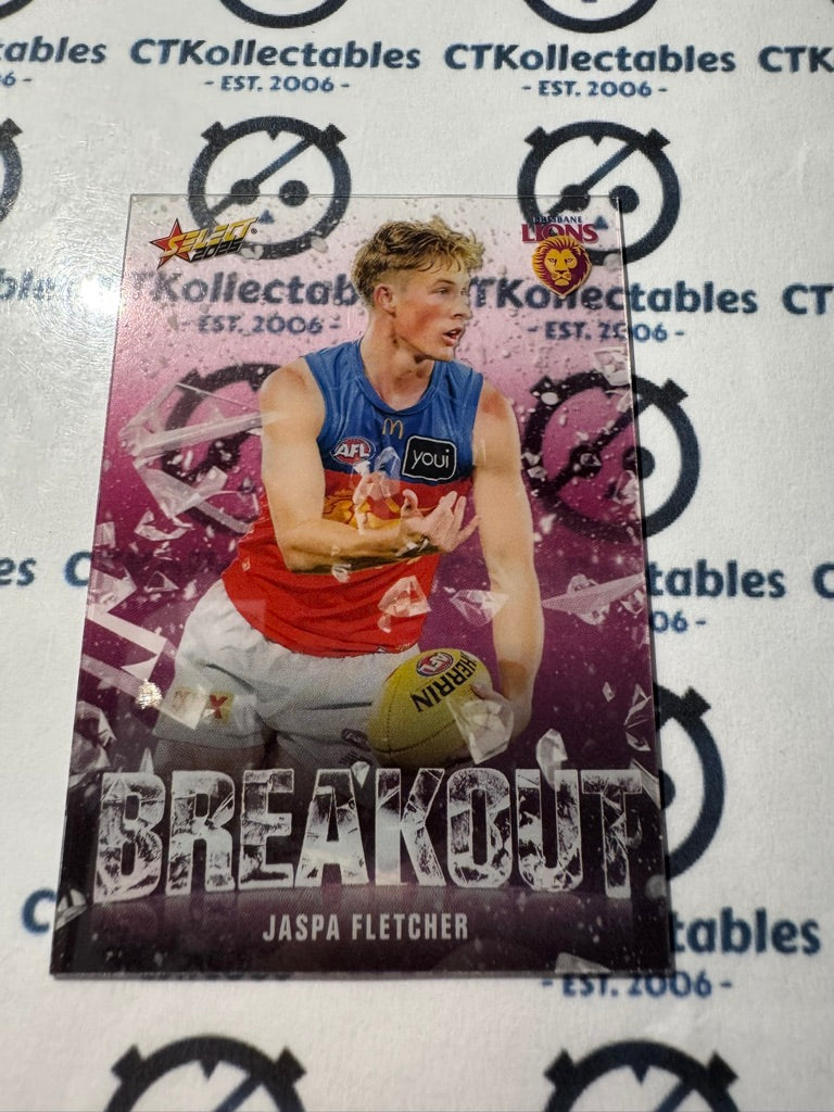 2025 AFL Footy Stars Breakout Jaspa Fletcher #B8 Lions