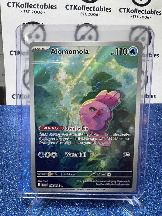 ALOMOMOLA ILLUSTRATION RARE HOLO SCARLET & VIOLET BLACK BOLT #108/086 POKEMON
