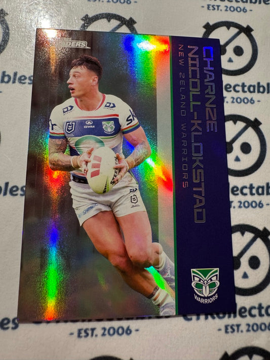 2025 NRL Traders Silver Parallel PS 142 CHARNZE NICOLL-KLOKSTAD WARRIORS