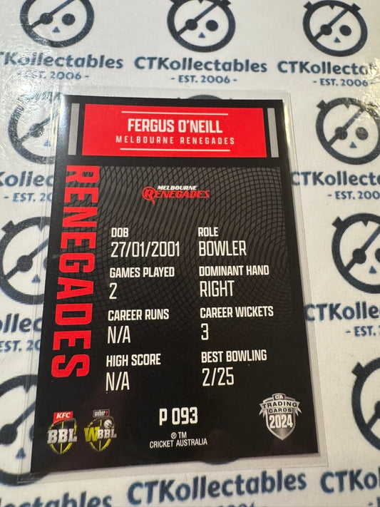 2024/25 TLA Cricket Traders Parallel Special P 093 Fergus O'Neill