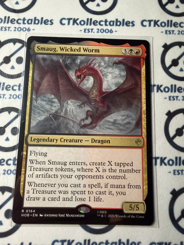 Smaug Wicked Worm 164 #0164 MTG The Hobbit Foil TCG