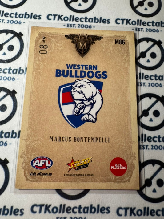 2025 AFL Footy Stars Marcus Bontempelli Majestic Low ## #08/99 #M86 Bulldogs