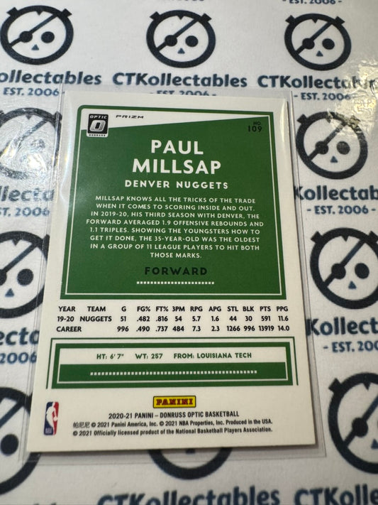 2020-21 NBA Donruss Optic Paul Millsap Pink Hyper Prizm #109 Nuggets