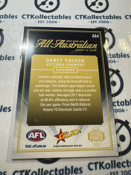 2014 Select AFL Future Force Darcy Tucker All Australian #AA4 Vic