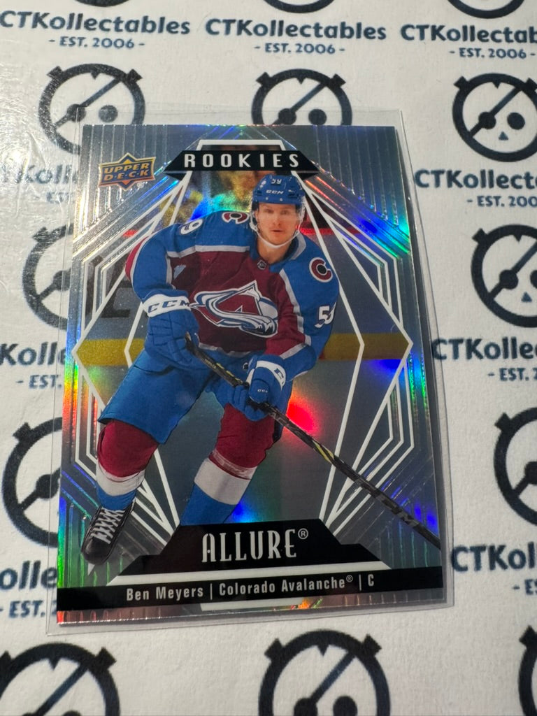 2022-23 Upper Deck NHL Allure Ben Meyers Rookies Rc #116 Avalanche