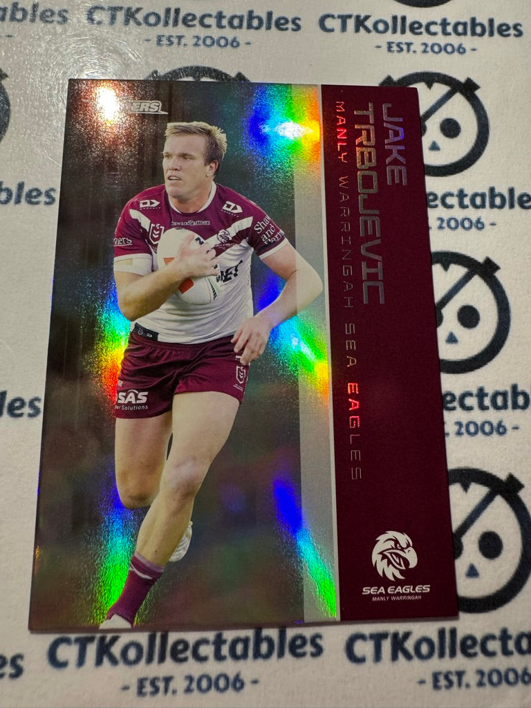 2025 NRL Traders Silver Parallel PS 062 JAKE TRBOJEVIC SEA EAGLES