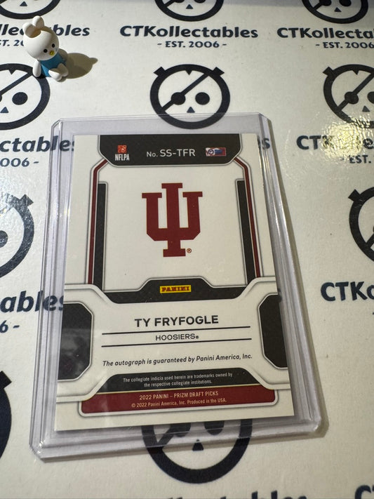 2022 Panini NFL Prizm Draft Picks Ty Fryfogle Sensational Signatures #SS-TFR
