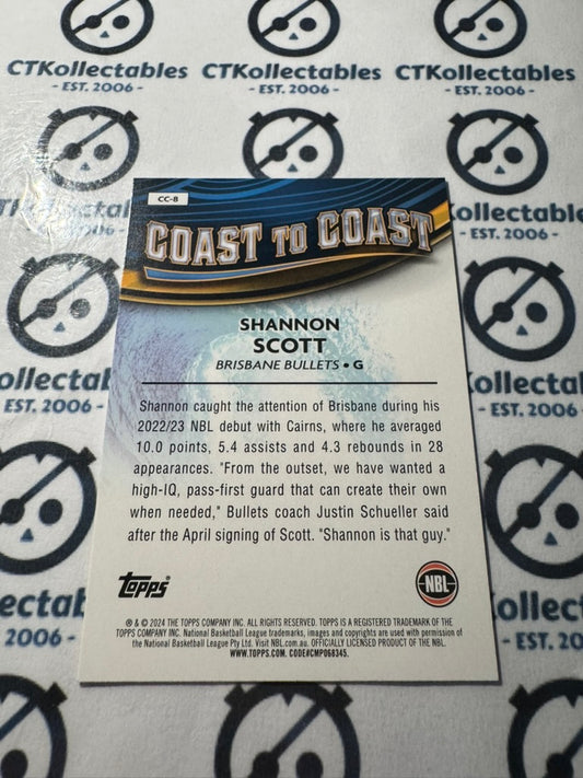 2023-24 Topps NBL Shannon Scott Coast to coast #CC-8 Bullets