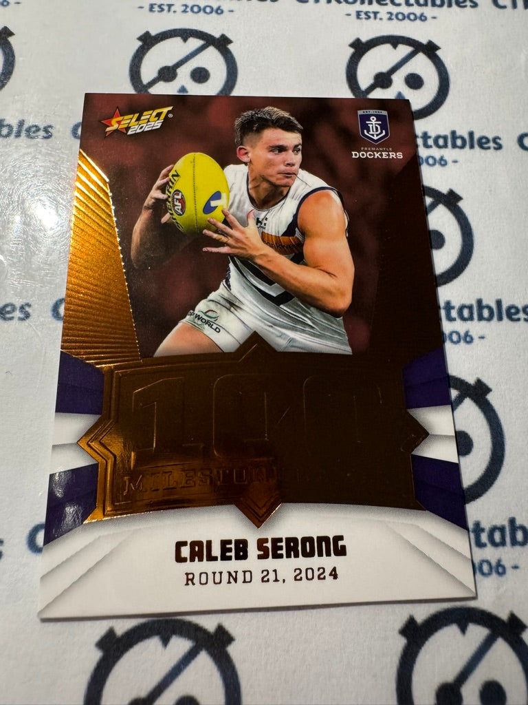 2025 AFL Footy Stars Milestone Caleb Serong MG36 Dockers