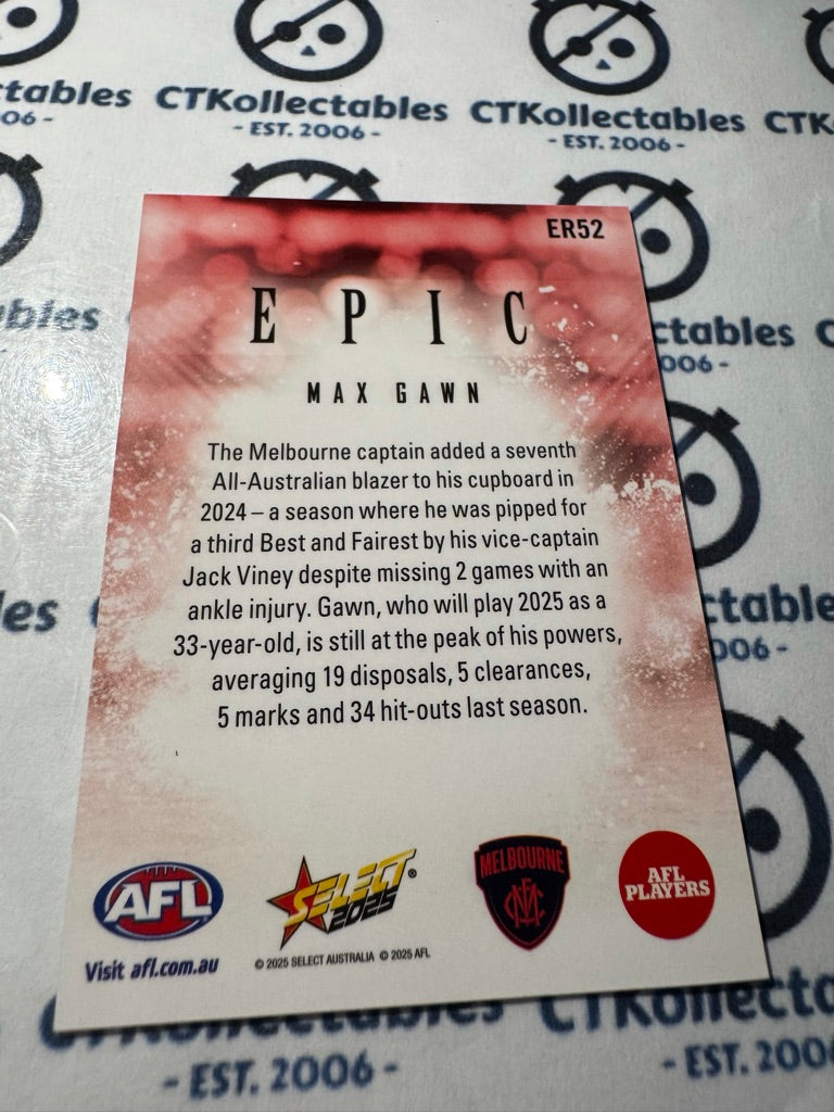 2025 AFL Footy Stars EPIC Max Gawn #ER52 Demons