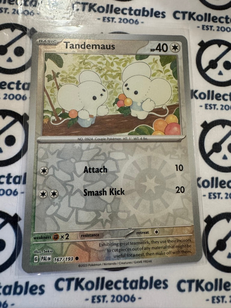 Tandemaus Reverse Holo#167/193 Scarlet & Violet Paldea Evolved Pokemon Card