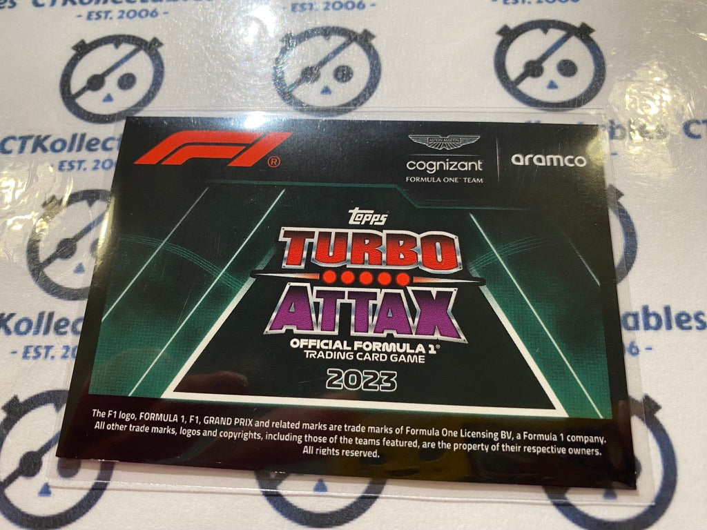 2023 Topps Turbo Attax F1 -Pink Foil Aston Martin Team Logo #64