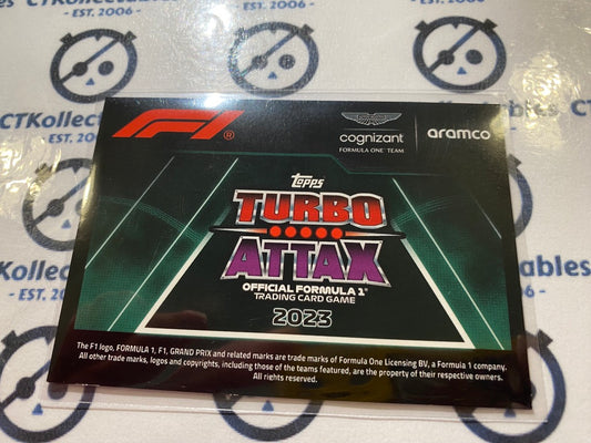 2023 Topps Turbo Attax F1 -Pink Foil Aston Martin Team Logo #64