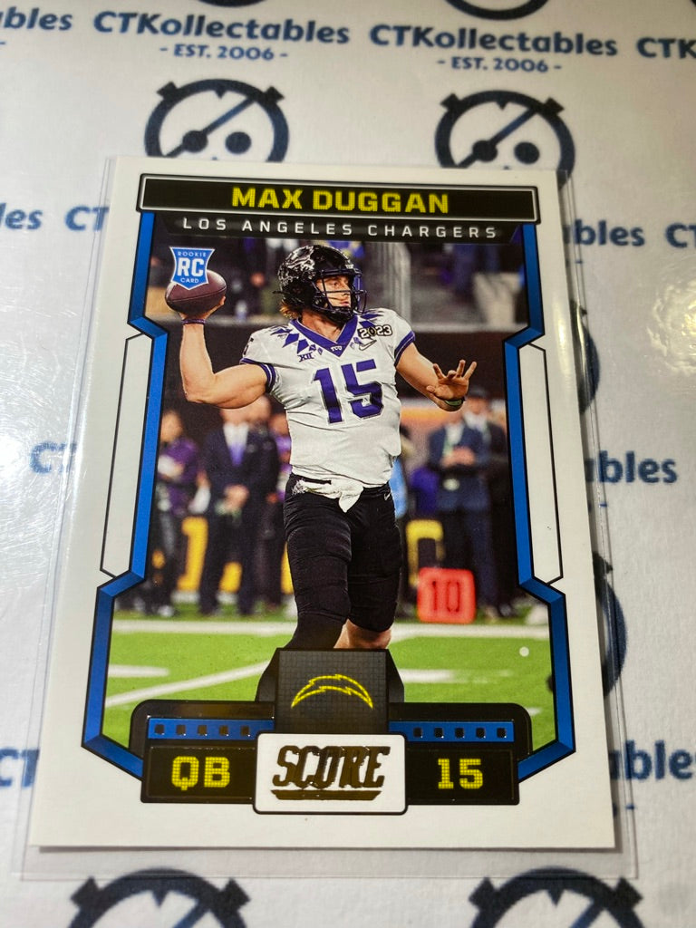 2023 NFL Panini Score #308 Max Duggan - Los Angeles Chargers