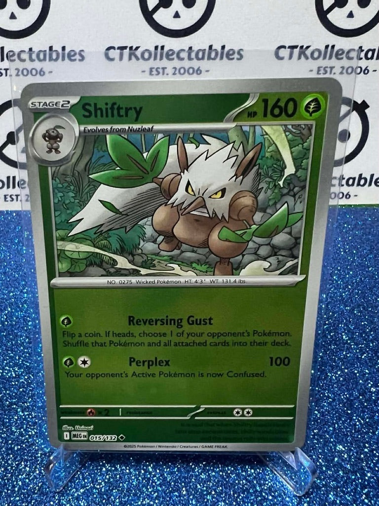 Shiftry Reverse Holo #015/132 Mega Evolution Pokemon