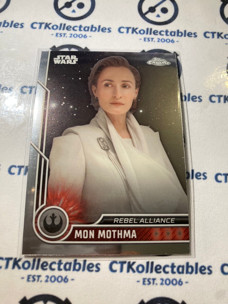 2023 Topps Chrome Star Wars - # 2 Mon Mothma Chrome Base Card