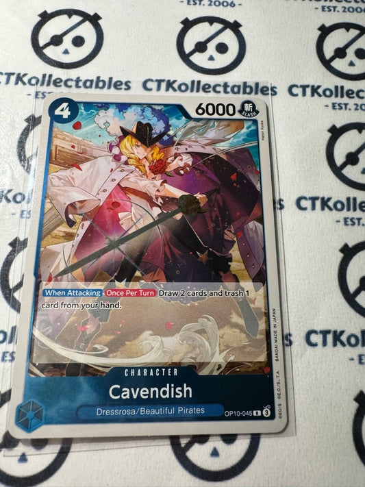 One Piece TCG Cavendish FOIL Card OP10-045 R Royal Blood NM/M