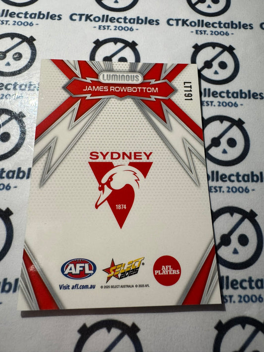 2025 AFL Footy Stars Thunderbolt LT191 James Rowbottom Swans