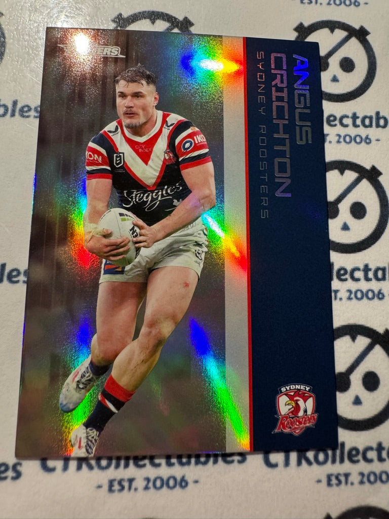 2025 NRL Traders Silver Parallel PS 129 ANGUS CRICHTON ROOSTERS