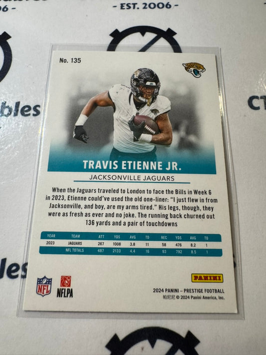 2024 NFL Prestige Dots Xtra Points #135 Travis Etienne Jr. Jacksonville Jaguars