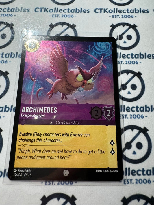 2024 Disney Lorcana Shimmering Skies COLD FOIL 39/204	Archimedes