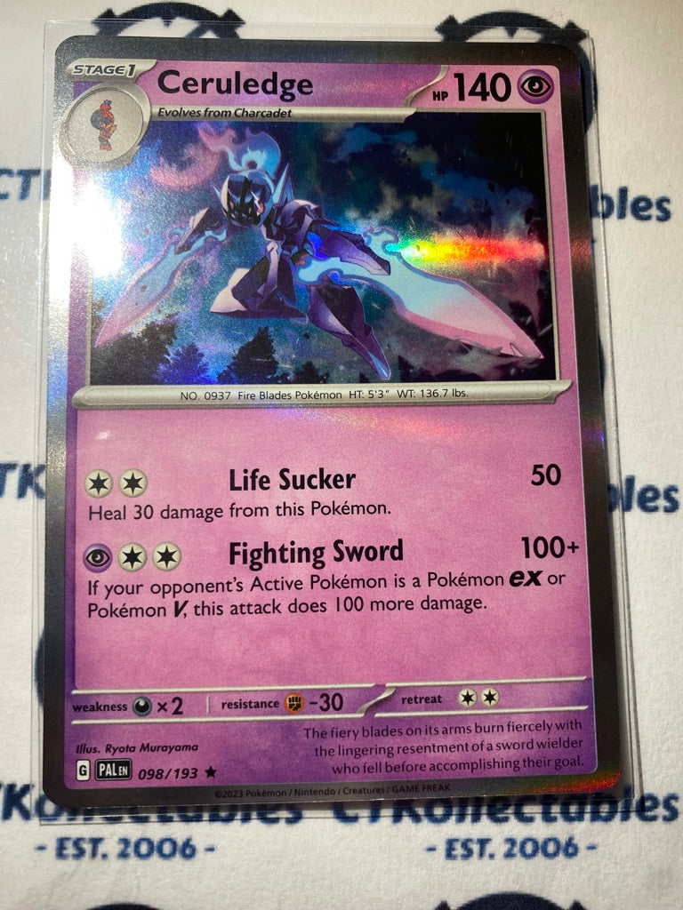 Ceruledge Holo Rare #098/193 2023 Paldea Evolved Pokemon Card