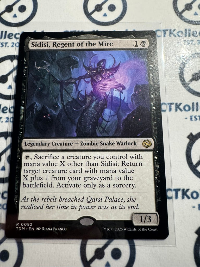 Magic The Gathering Tarkir Dragonstorm 0092 Sidisi, Regent of the Mire R