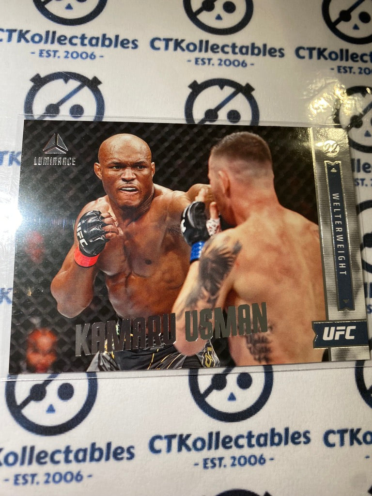 2022 UFC Panini Chronicles Luminance #155 Kamaru Usman