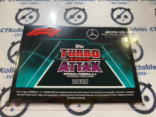 2023 Topps Turbo Attax F1 Attax Mercedes AMG Petronas #28 Team Logo Foil