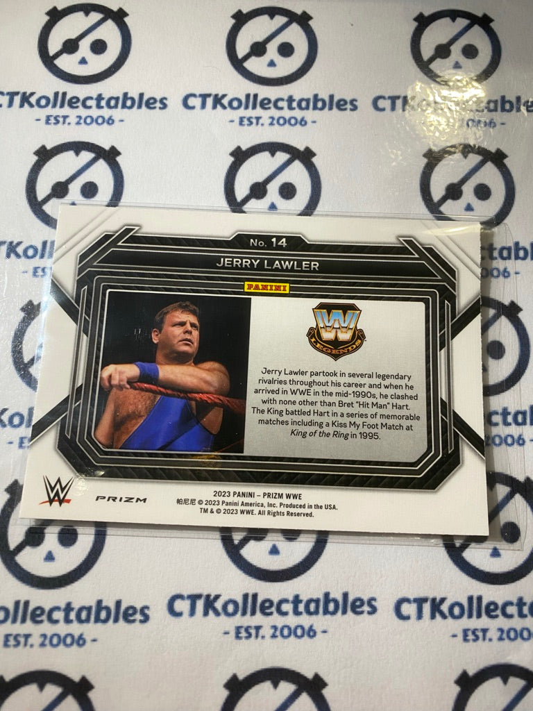 2023 WWE Panini Prizm Bubba Jerry Lawler Green Prizm #14