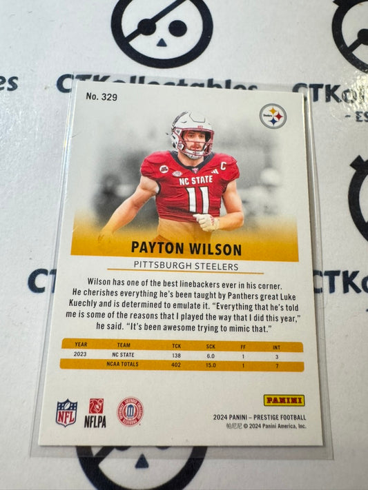 2024 NFL Prestige Rookie Card #329 Payton Wilson Pittsburgh Steelers