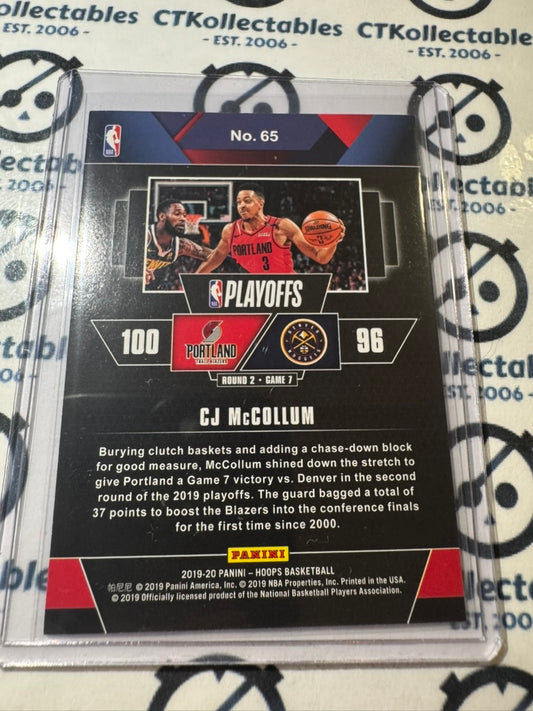 2019-20 NBA Panini Hoops Cj McCollum Road to finals #640/999 Portland