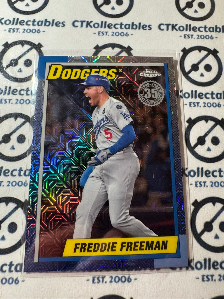 2025 Topps Series 2 Baseball Freddie Freeman Silver Mojo 35th #T90C-123 Dodgers
