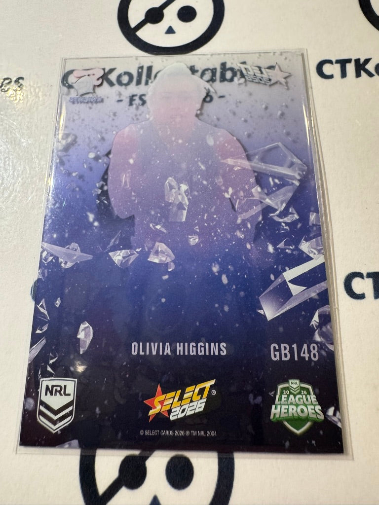 2026 Select NRL League Heroes Game Breakers #GB148 Olivia Higgins Knights