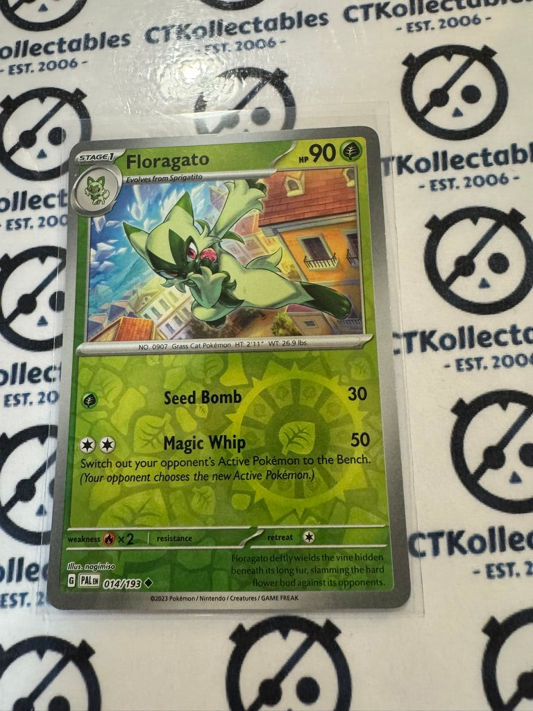 Floragato Reverse Holo #014/193 Scarlet & Violet Paldea Evolved Pokemon Card