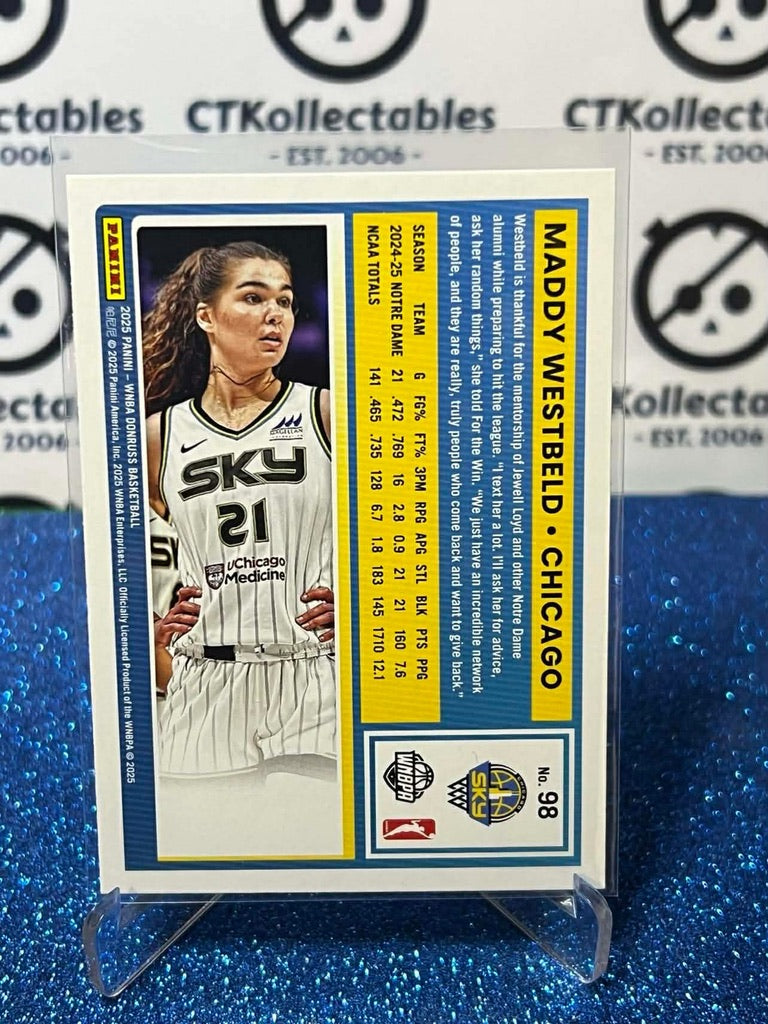 2025 Panini Donruss WNBA Rated Rookie #98 Maddy Westbeld Chicago Sky