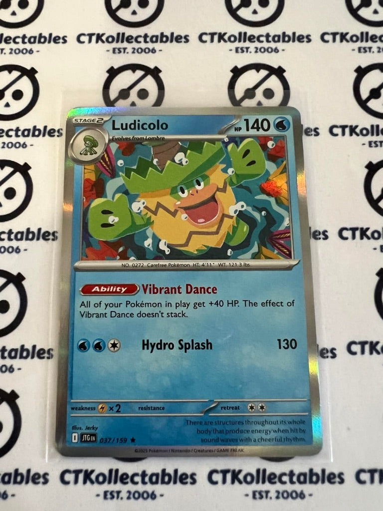 Ludicolo Holo Rare #037/159 Journey Together Pokemon Card TCG