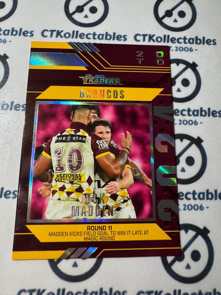 2025 NRL Traders Season To Remember SR 01 / 51 BRONCOS JOCK MADDEN