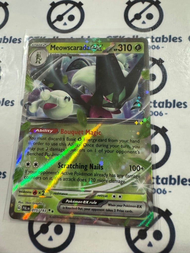 Meowscarada EX #015/193 2023 Scarlet & Violet Paldea Evolved Pokemon Card