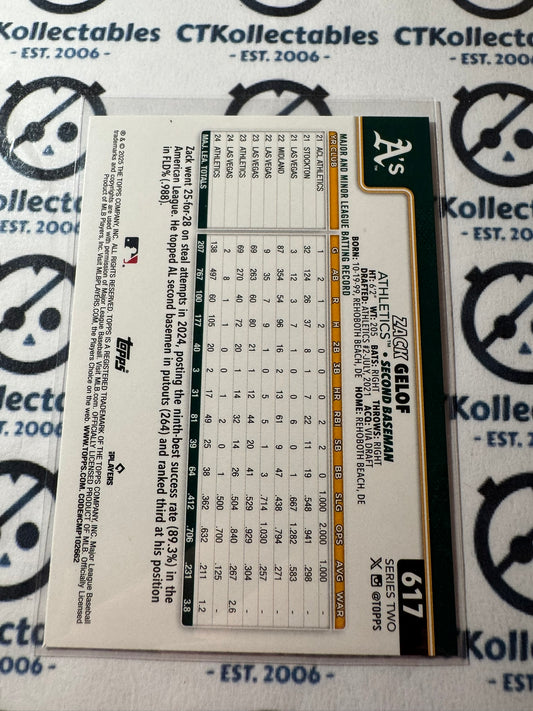 2025 Topps Series 2 Baseball Zack Gelof Future Stars #617 Athletics