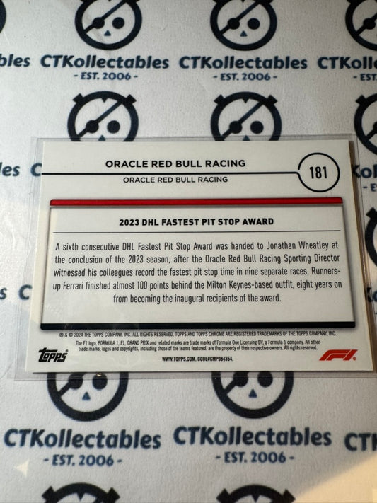 2024 Topps Chrome F1 Oracle Red Bull Racing "Award Winners" #181