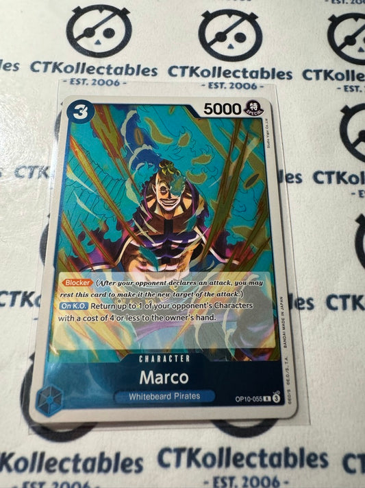 One Piece TCG Marco FOIL Card OP10-055 R Royal Blood NM/M