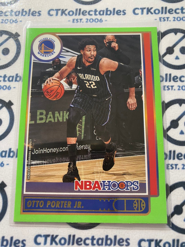 2021-22 NBA Hoops Otto Porter Jr. Green Flood #68 Warriors