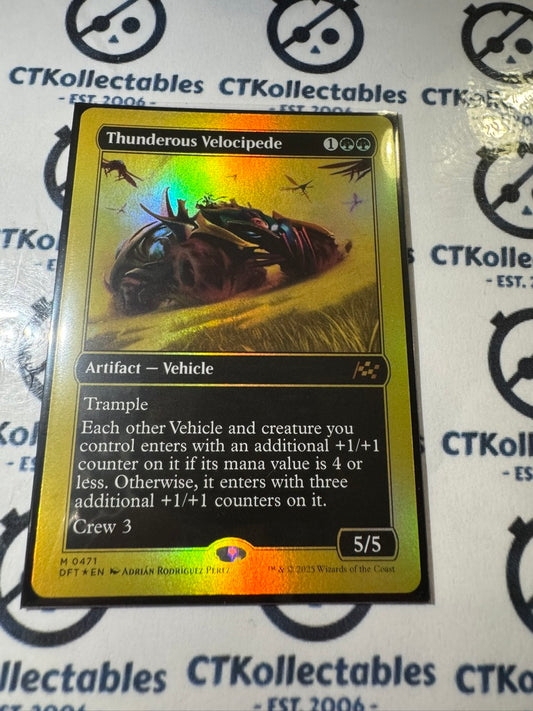 2025 Magic The Gathering AETHERDRIFT Thunderous Velocipede GOLD First Place 0471