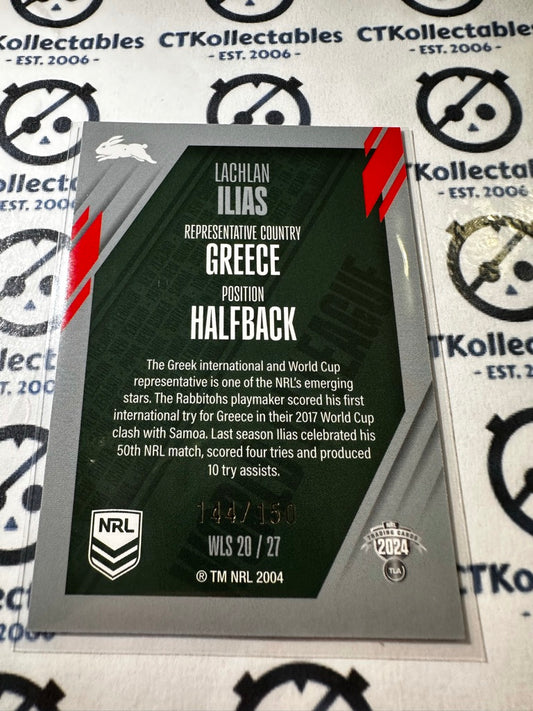 2024 TLA NRL Traders World In League - Silver Lachlan Ilias #144/150 Rabbitohs